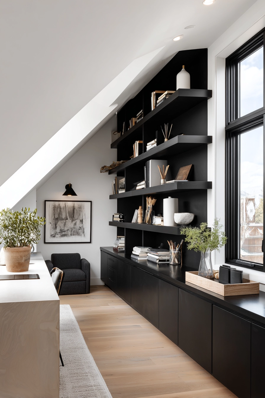 attic storage shelves 38