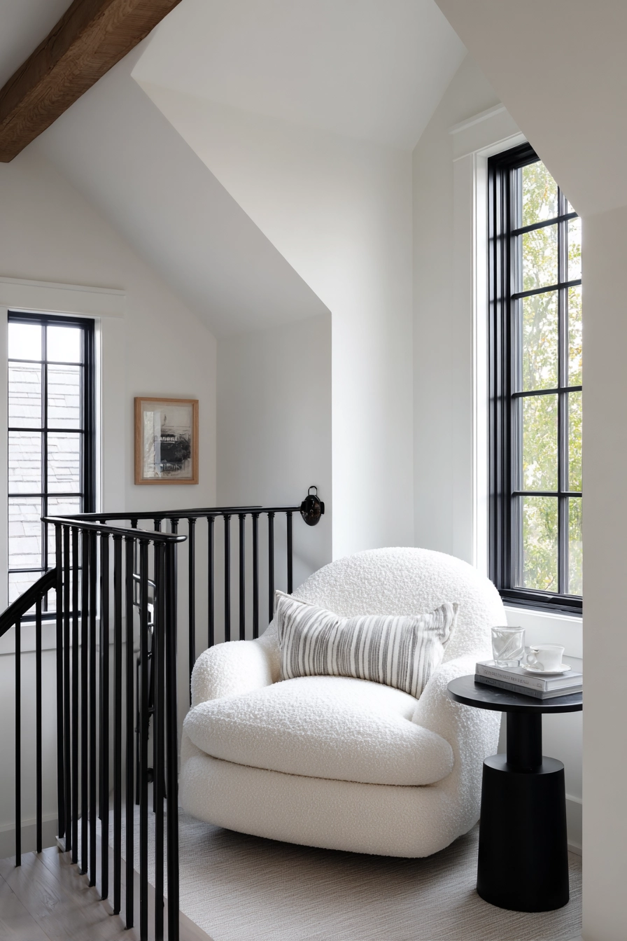 black and white staircase 10