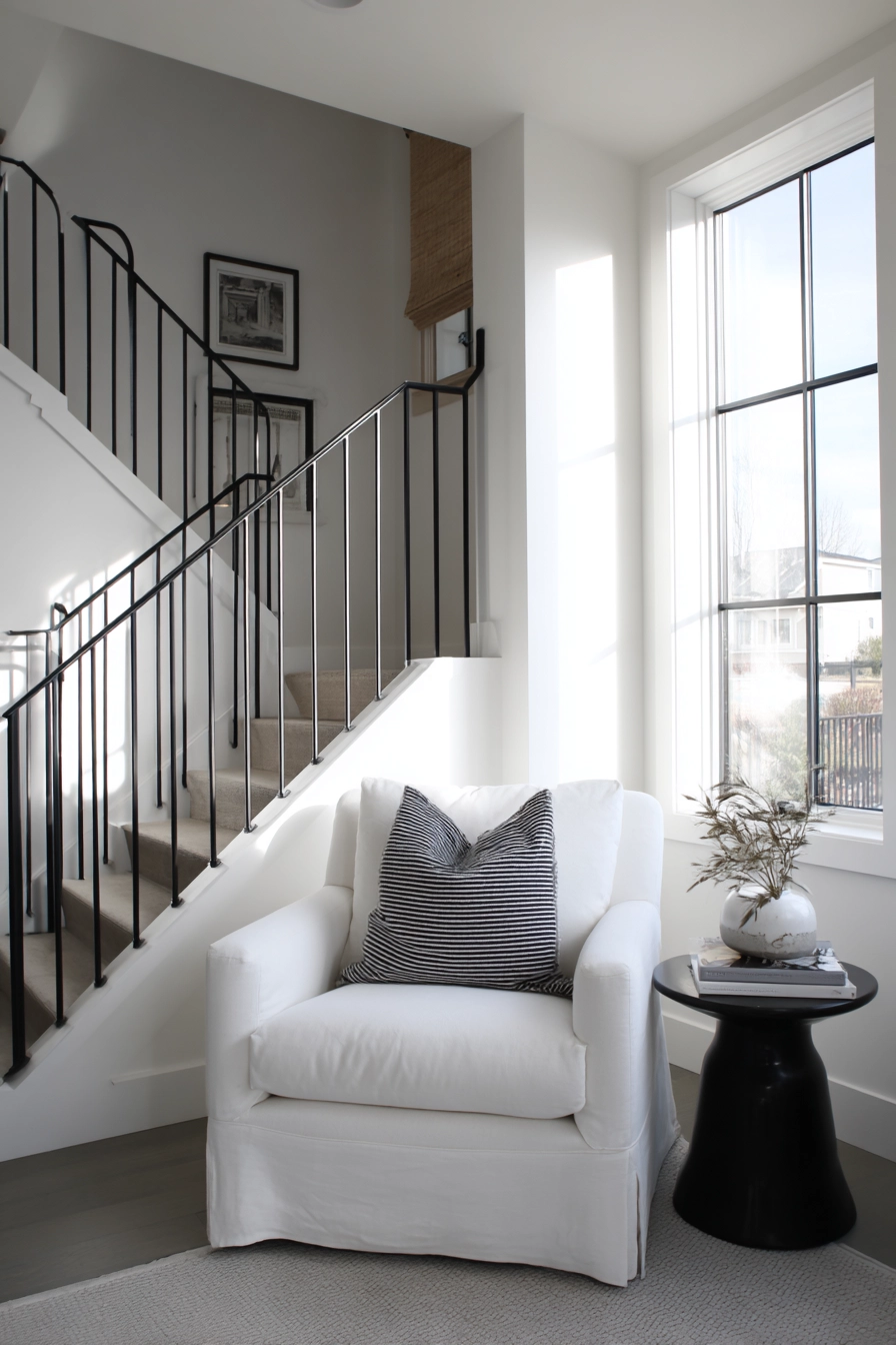 black and white staircase 11