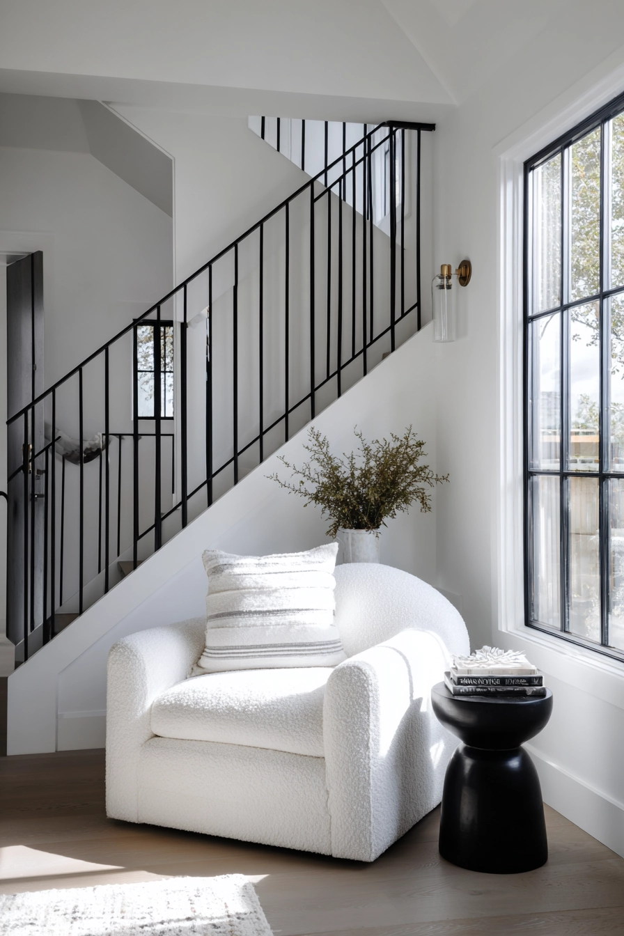 black and white staircase 12