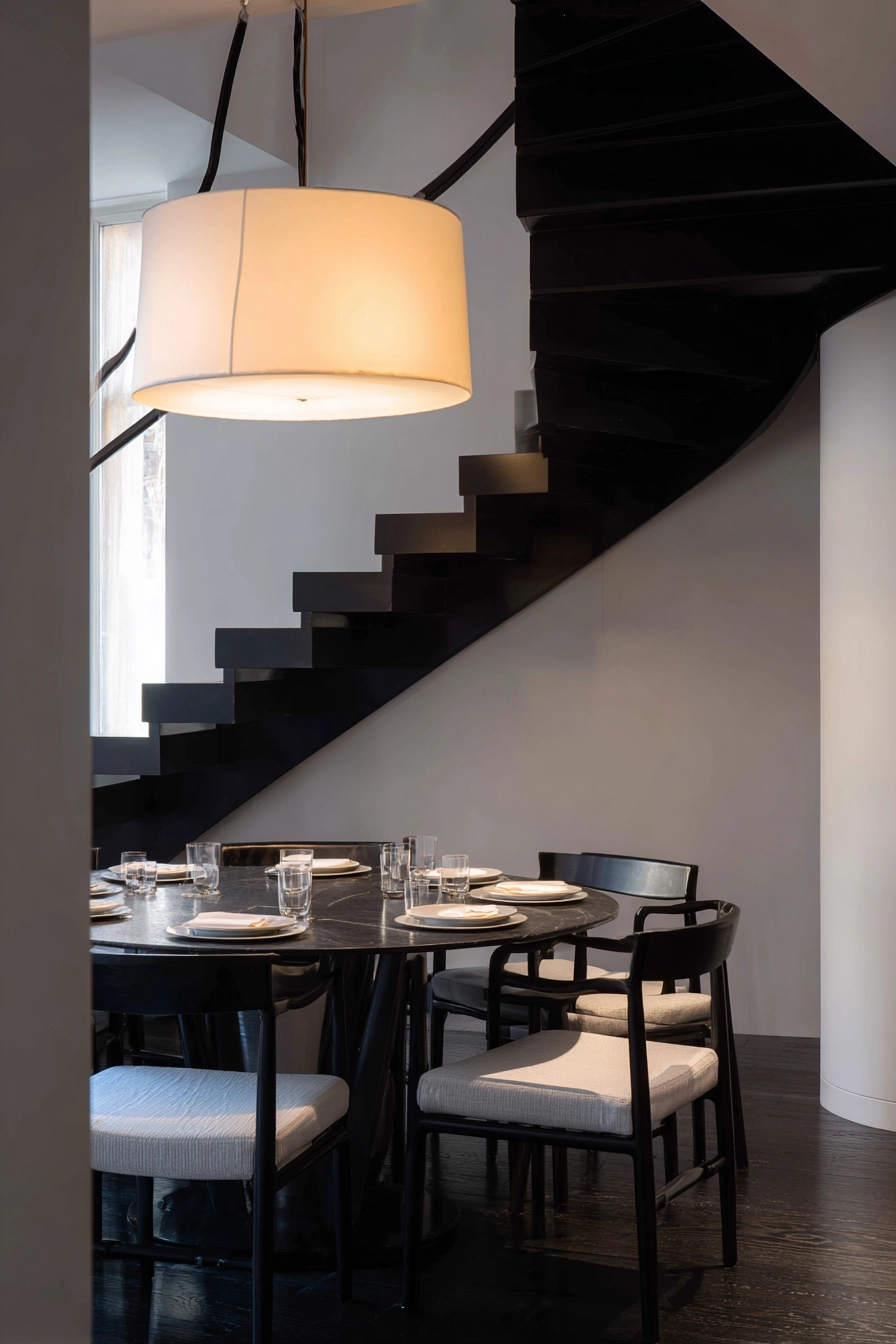 black and white staircase 25