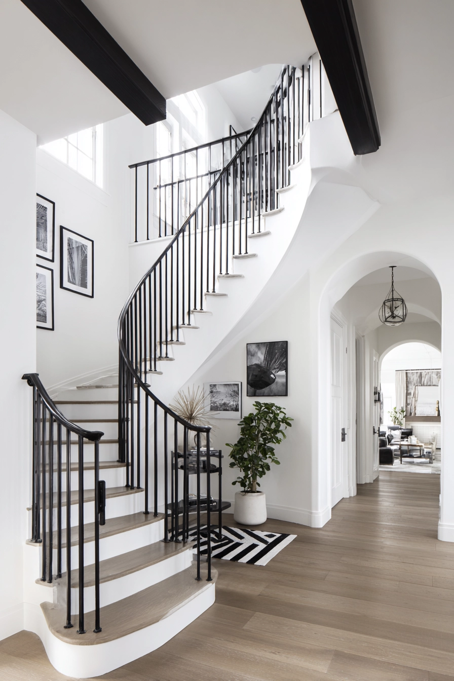 black and white staircase 3