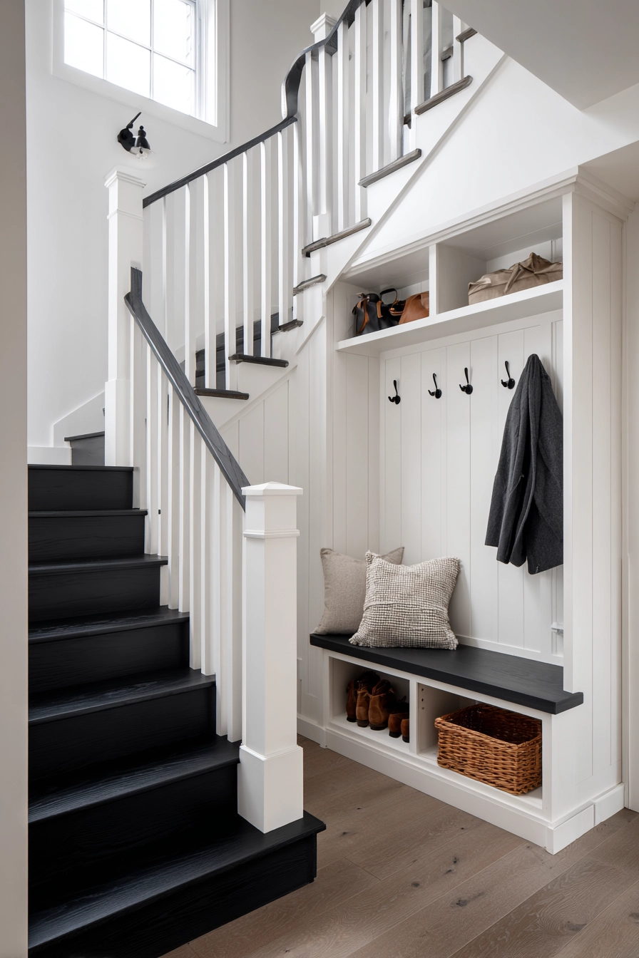 black and white staircase 35