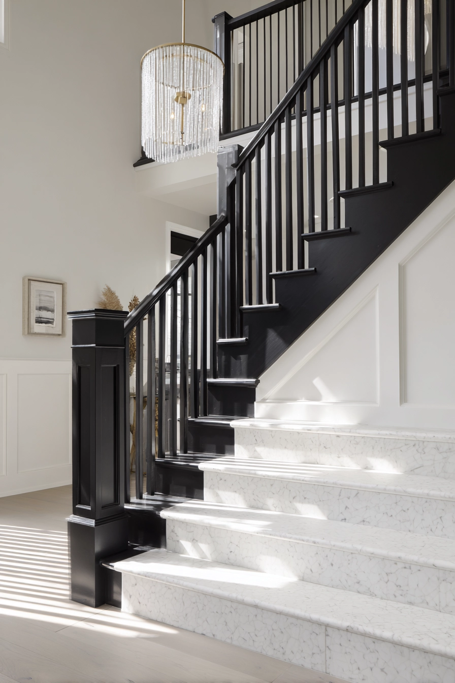 black and white staircase 5
