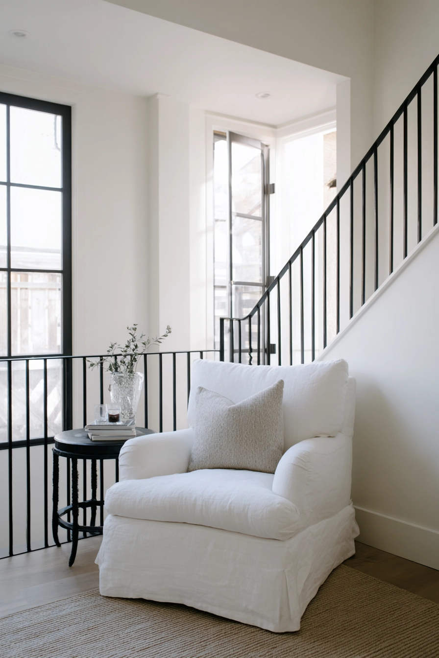 black and white staircase 9