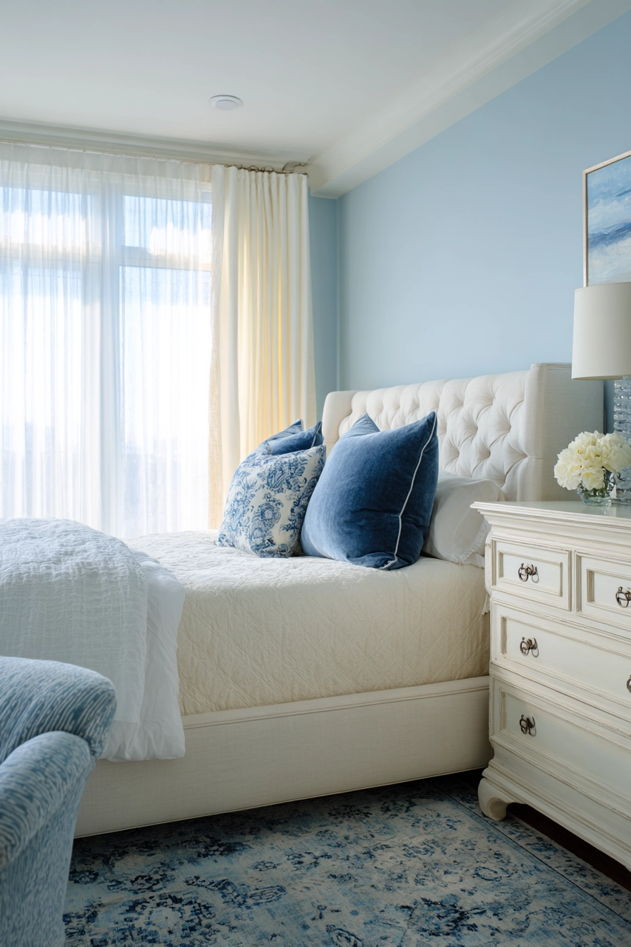 blue and cream bedroom 3