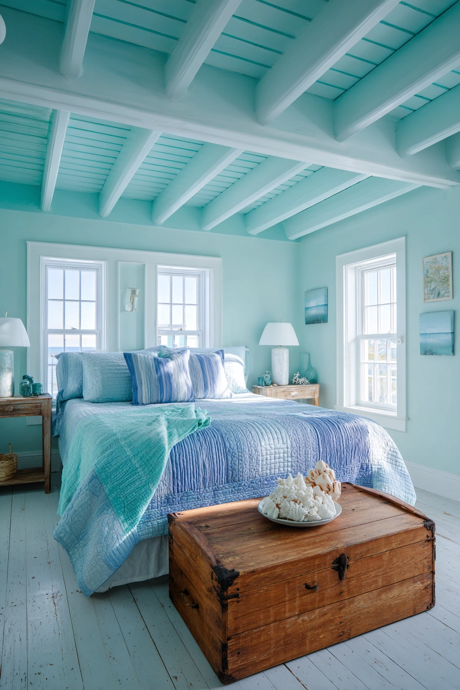 blue coastal bedroom 10