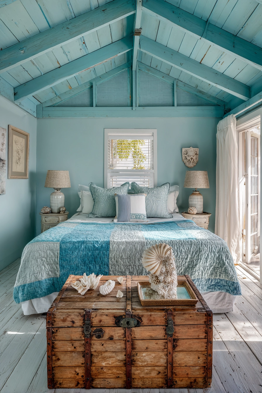 blue coastal bedroom 12