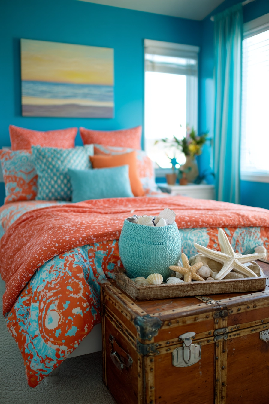 blue coastal bedroom 34