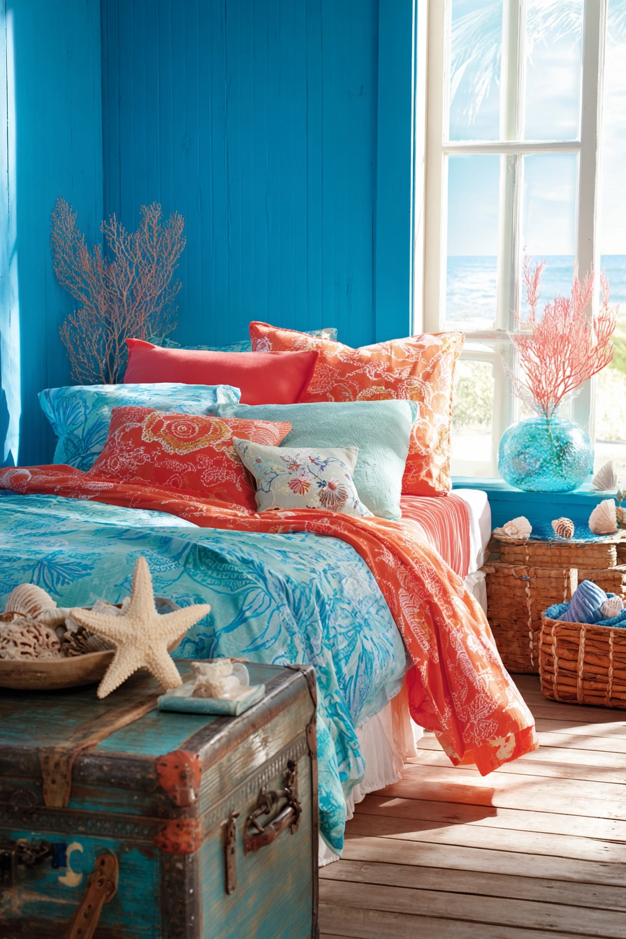 blue coastal bedroom 36