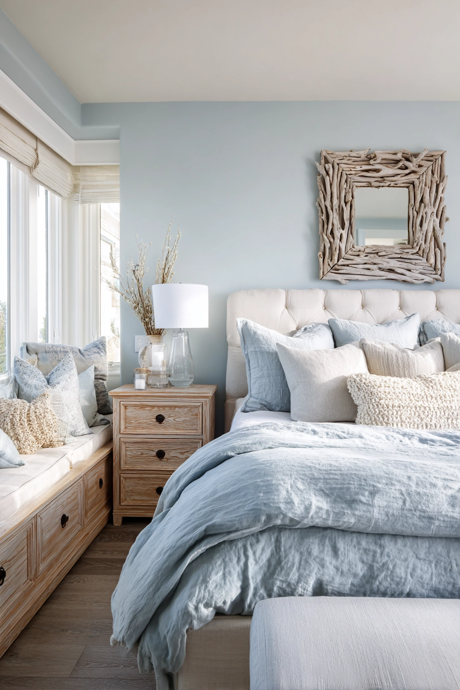 blue coastal bedroom 38