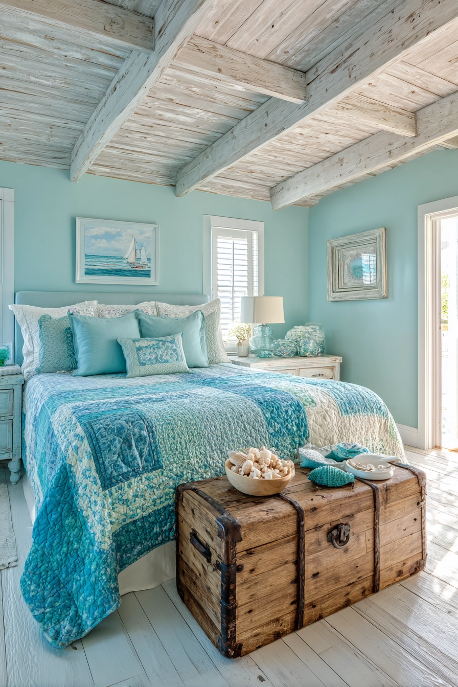 blue coastal bedroom 9
