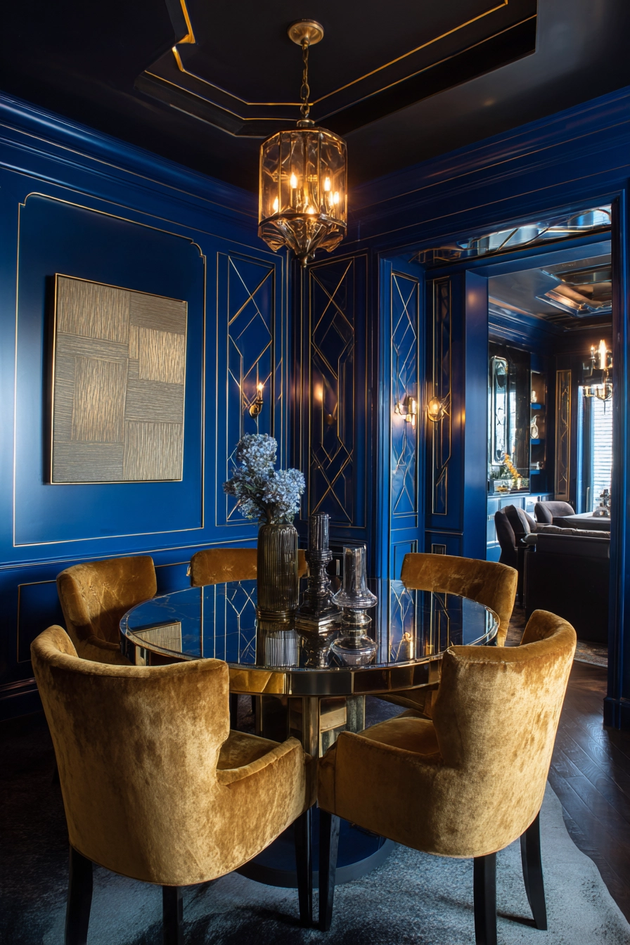 blue dining room 16