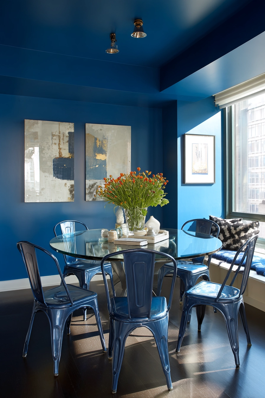 blue dining room 38