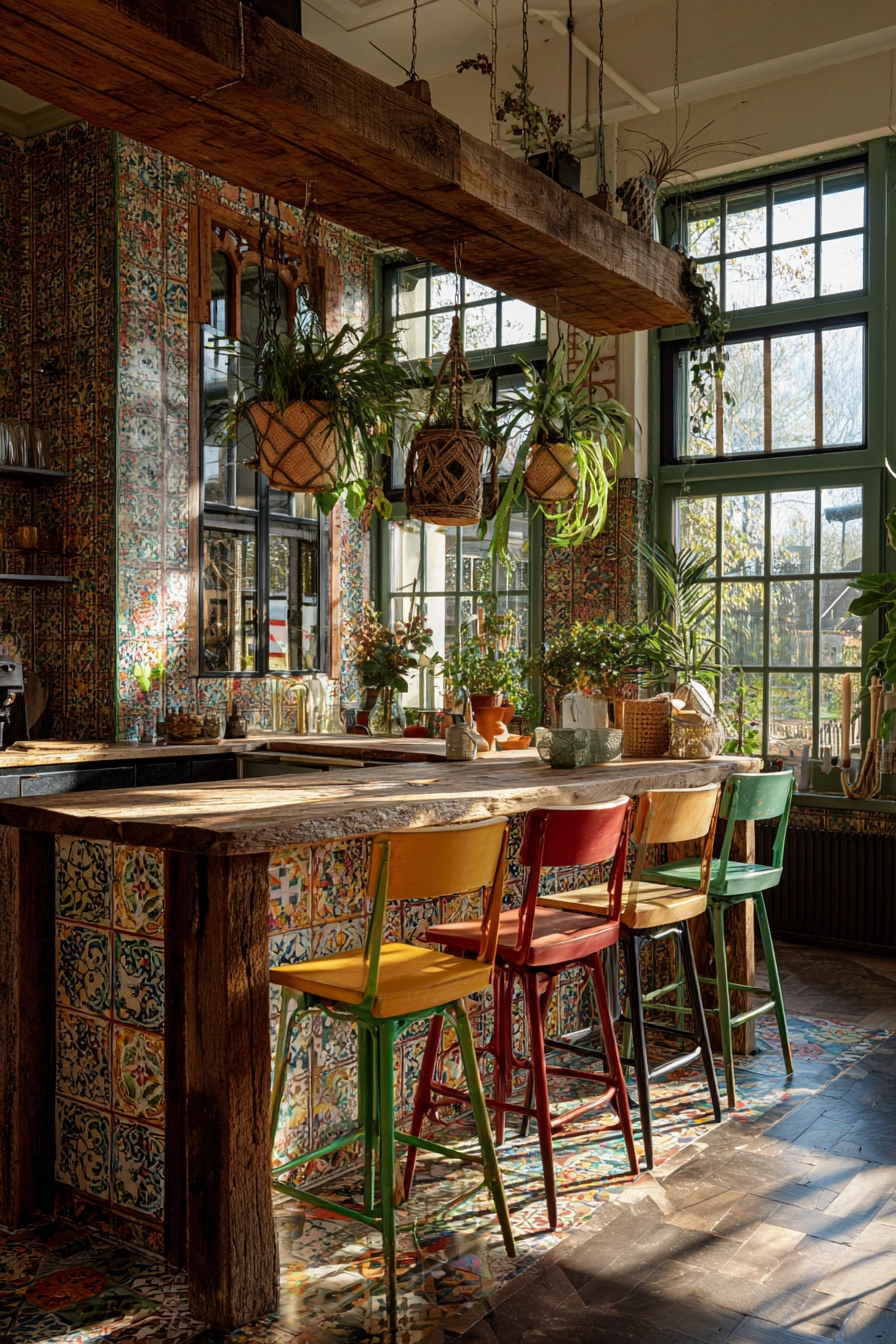 boho chic kitchen 1