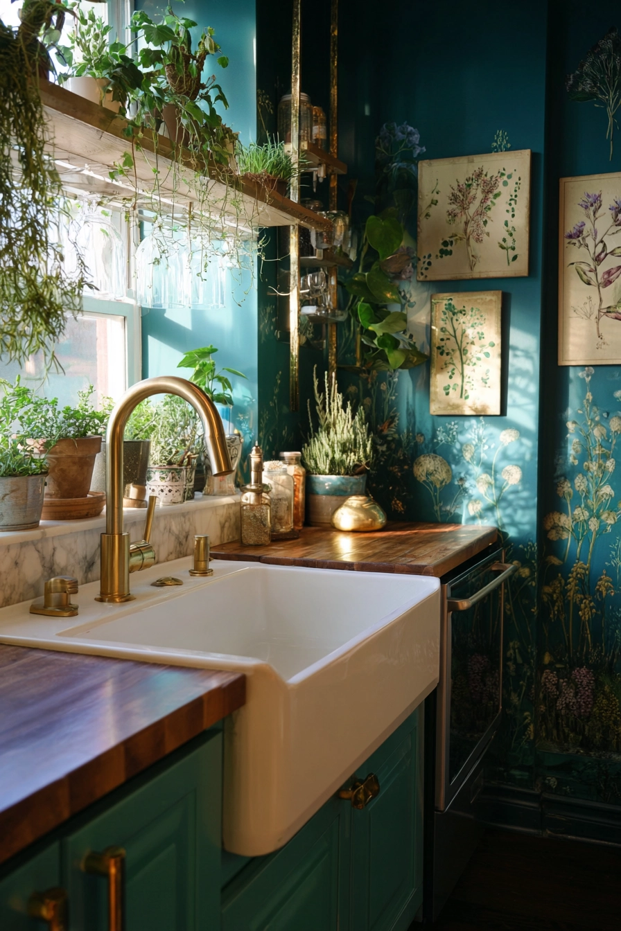 boho chic kitchen 12