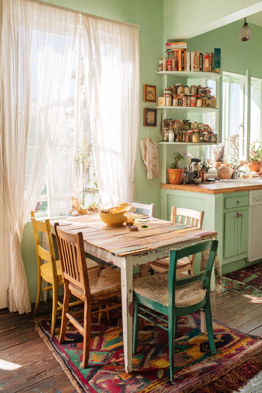 boho chic kitchen 19