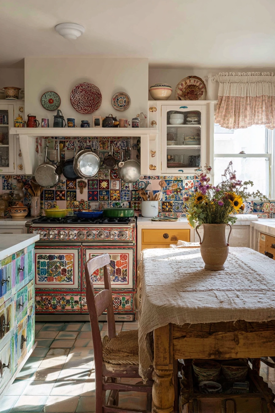 boho chic kitchen 25