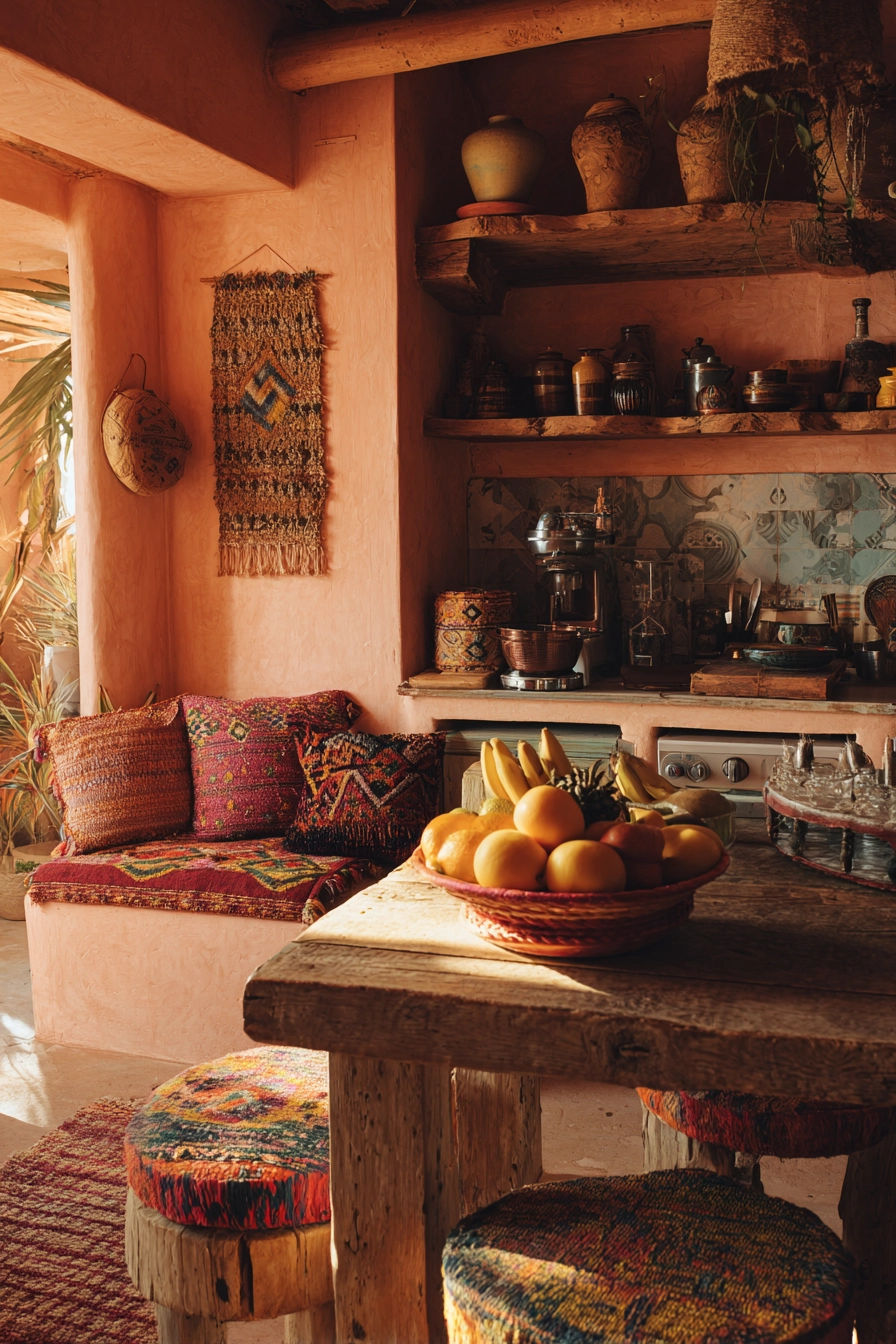 boho chic kitchen 30