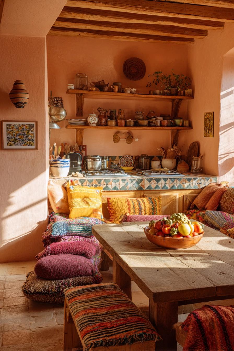 boho chic kitchen 31