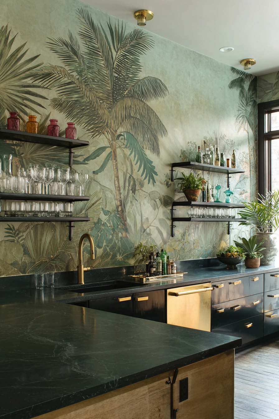 boho chic kitchen 34