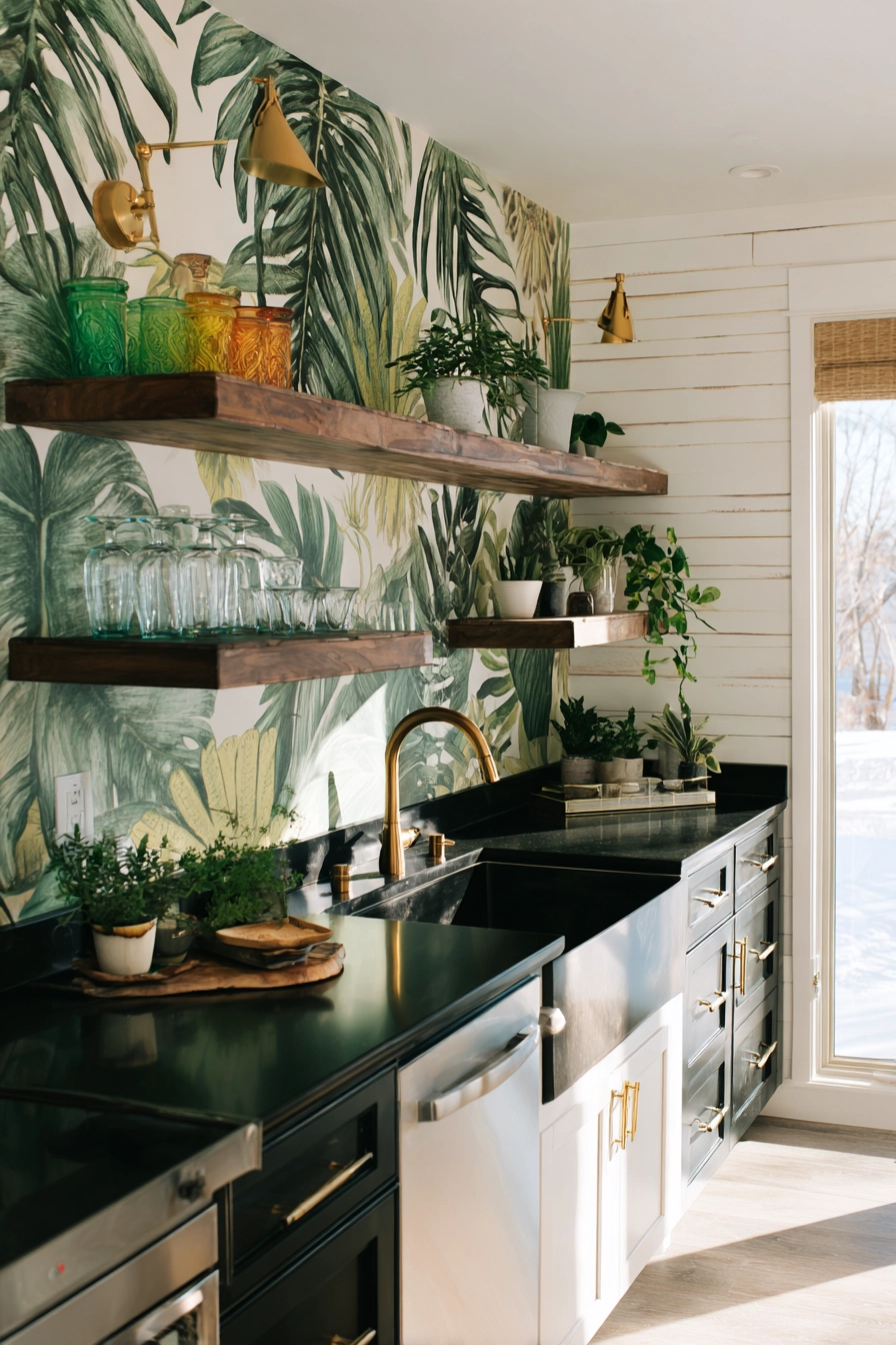 boho chic kitchen 36