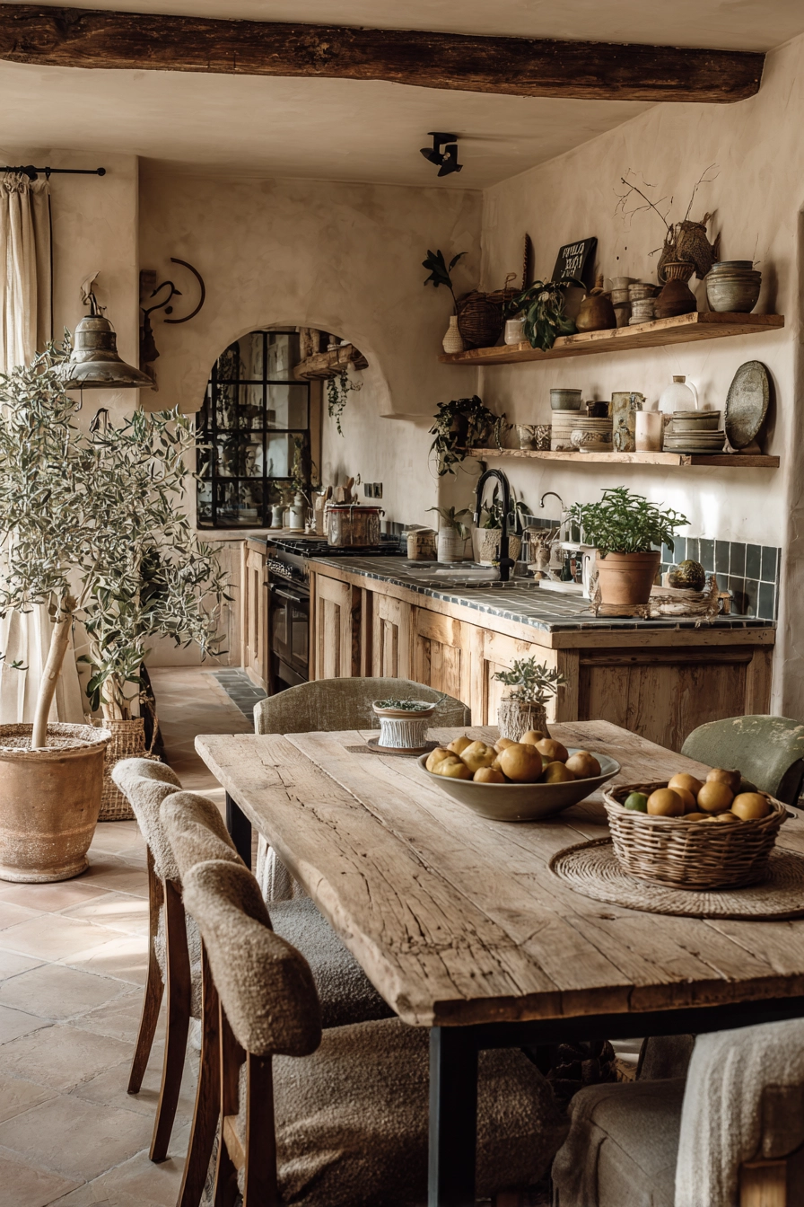 boho chic kitchen 37