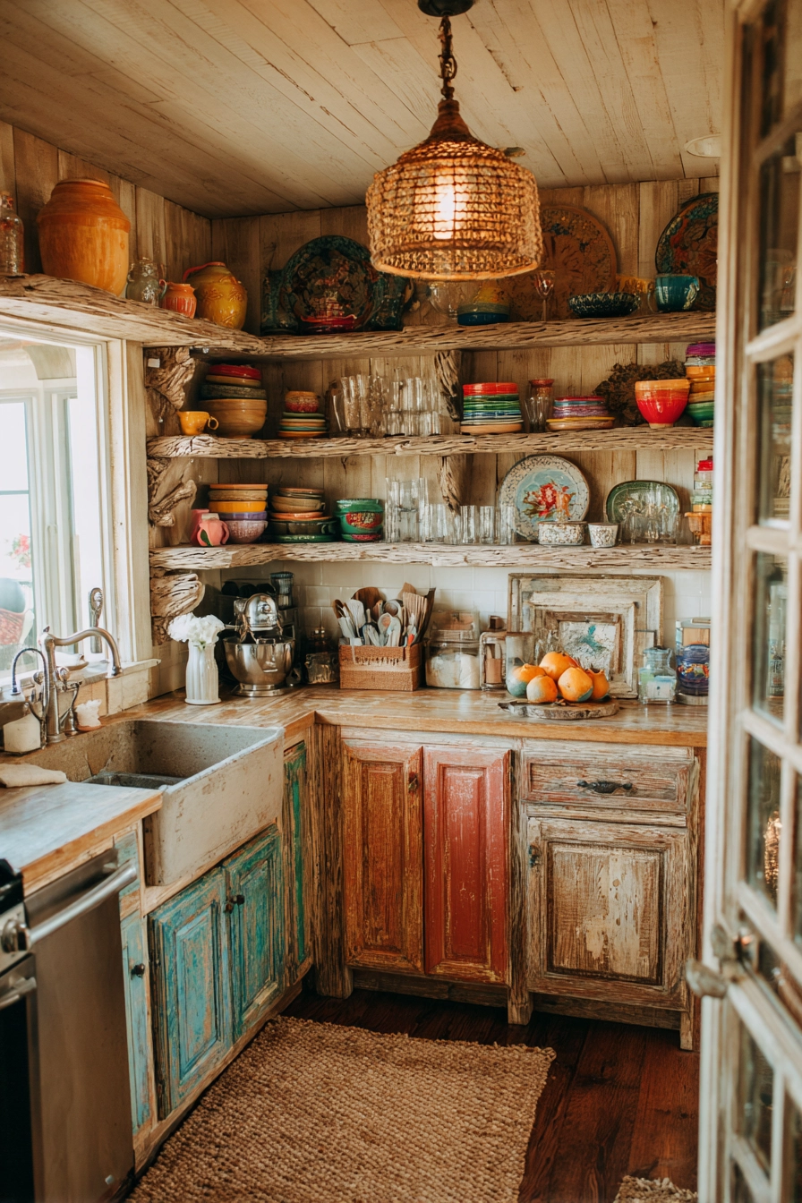 boho chic kitchen 7