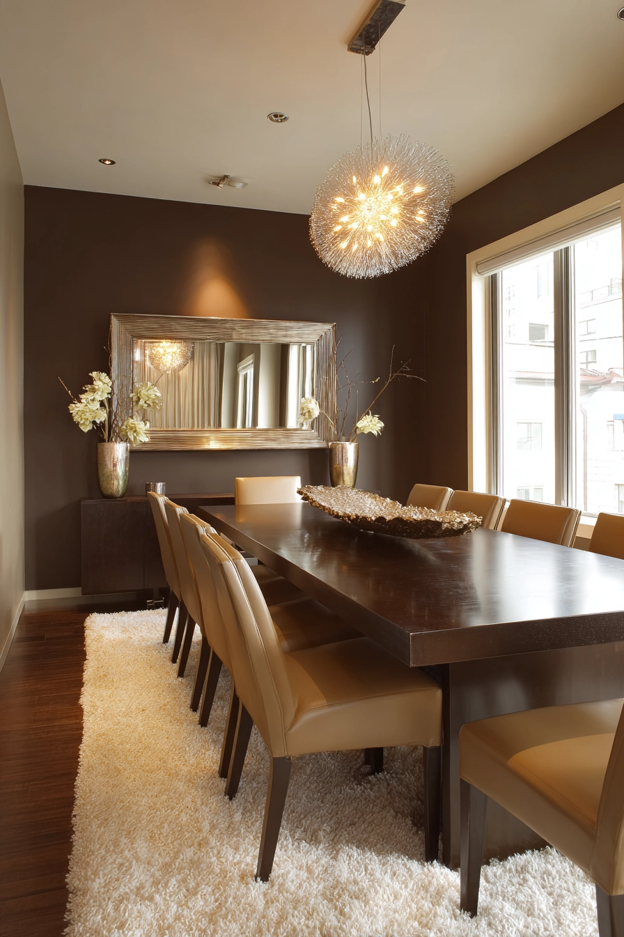 brown dining room 11