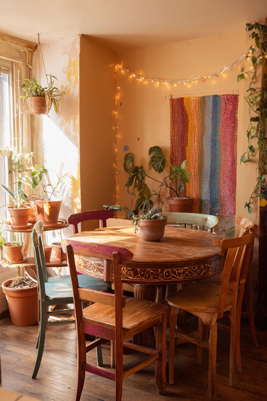 brown dining room 14