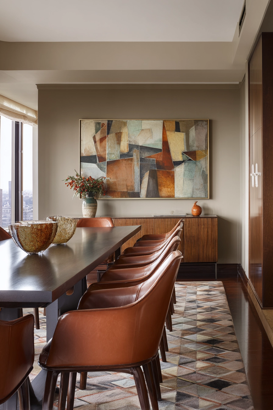 brown dining room 20