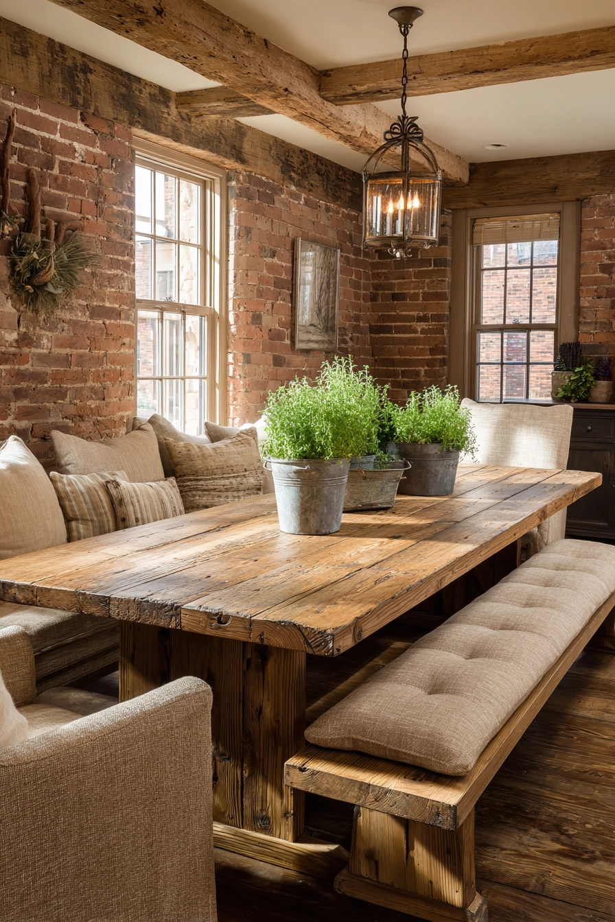 brown dining room 22