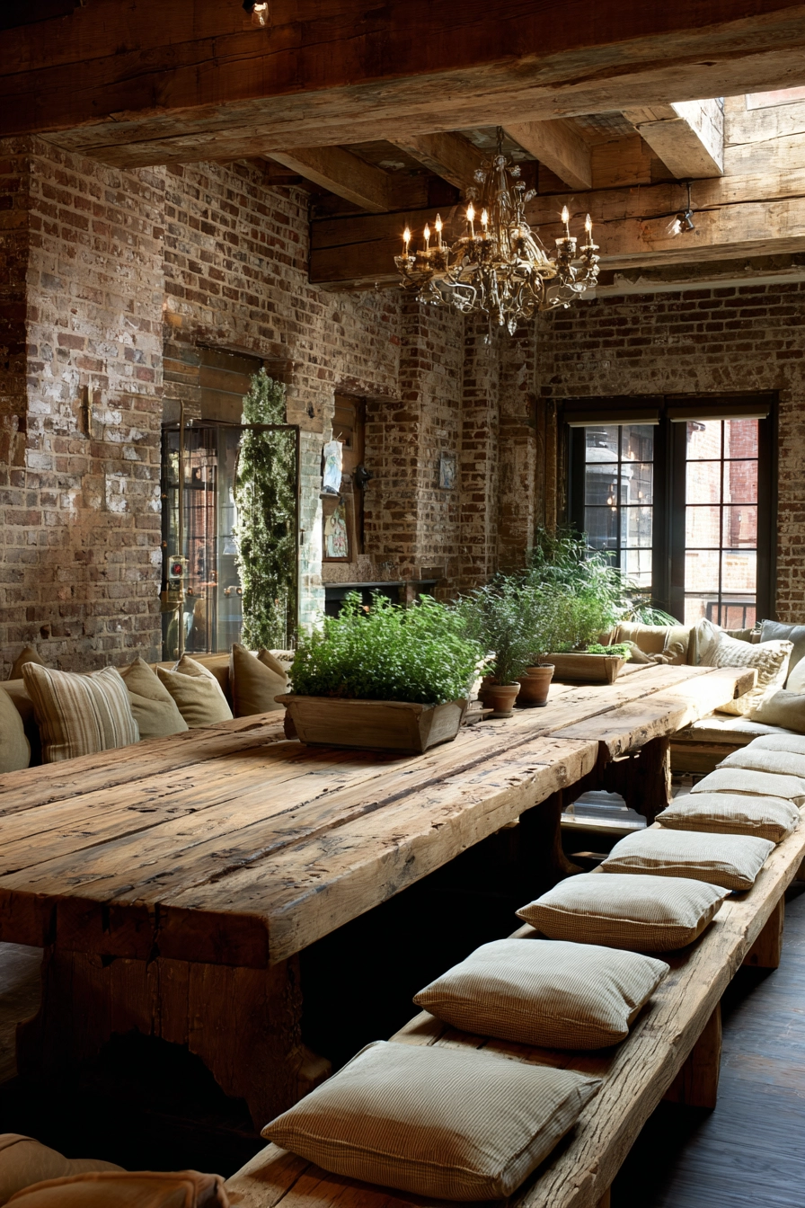 brown dining room 23