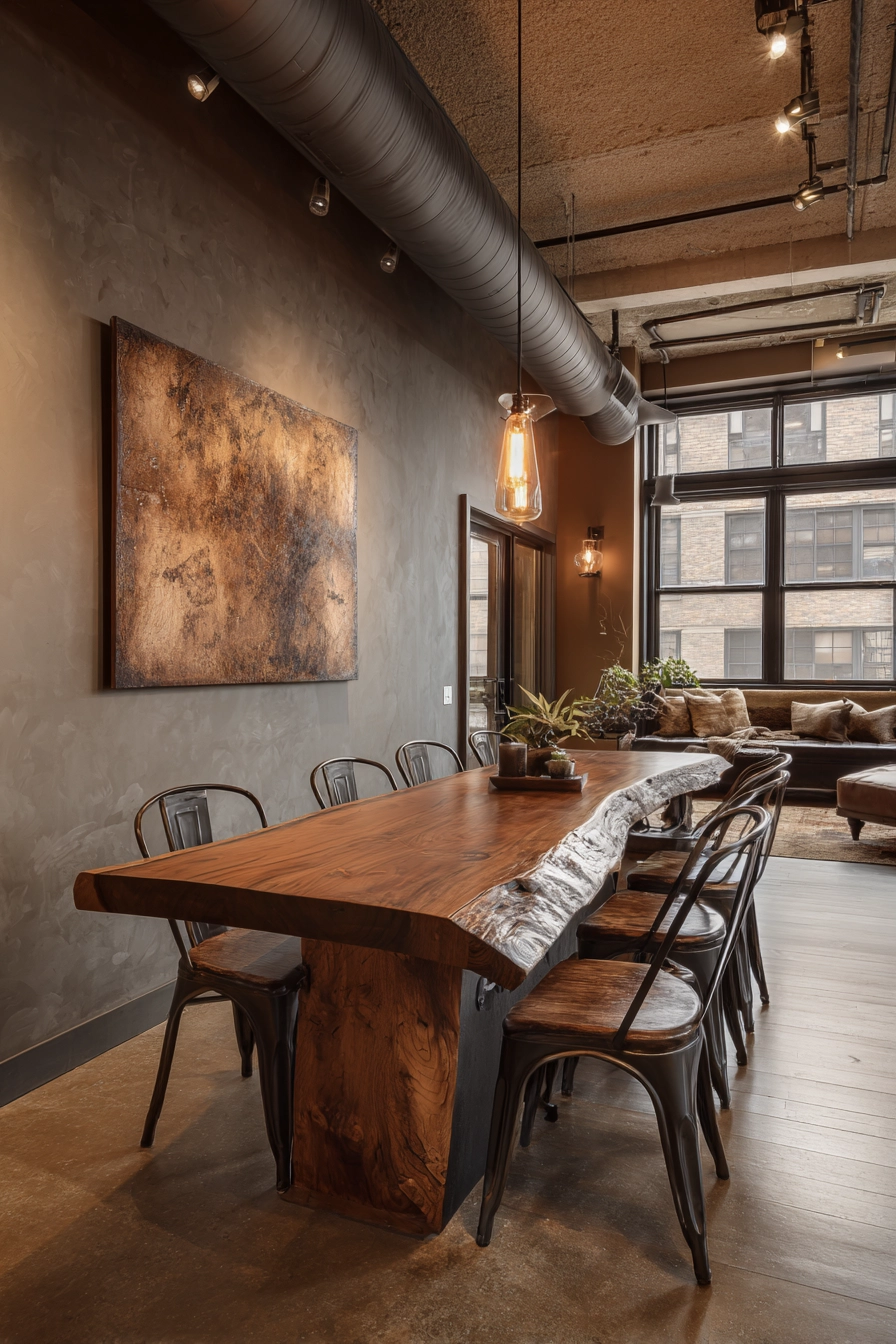 brown dining room 25