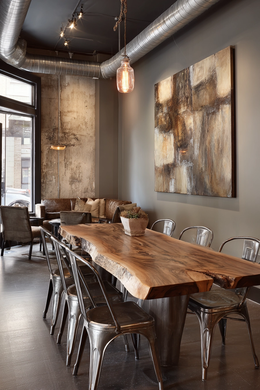 brown dining room 27