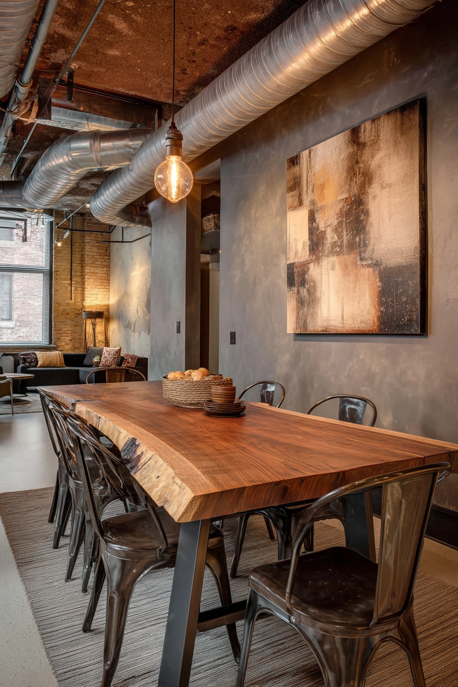 brown dining room 28