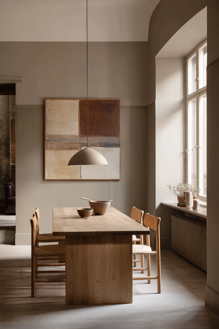 brown dining room 38