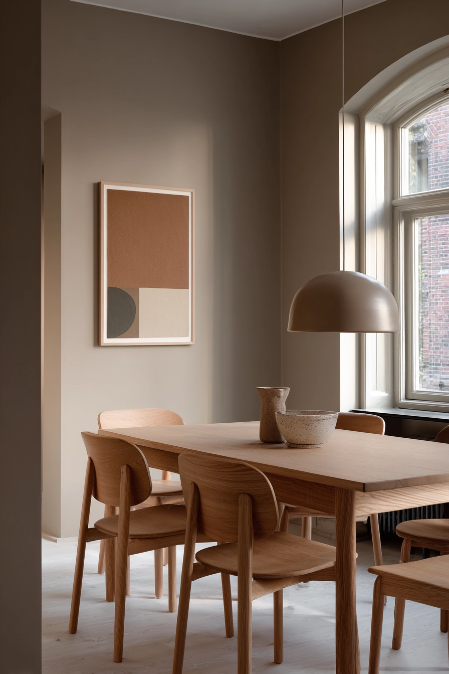 brown dining room 40