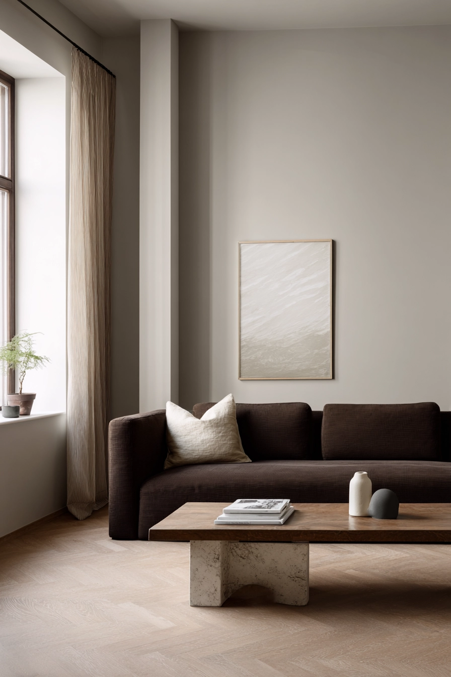 dark brown couch living room ideas 32