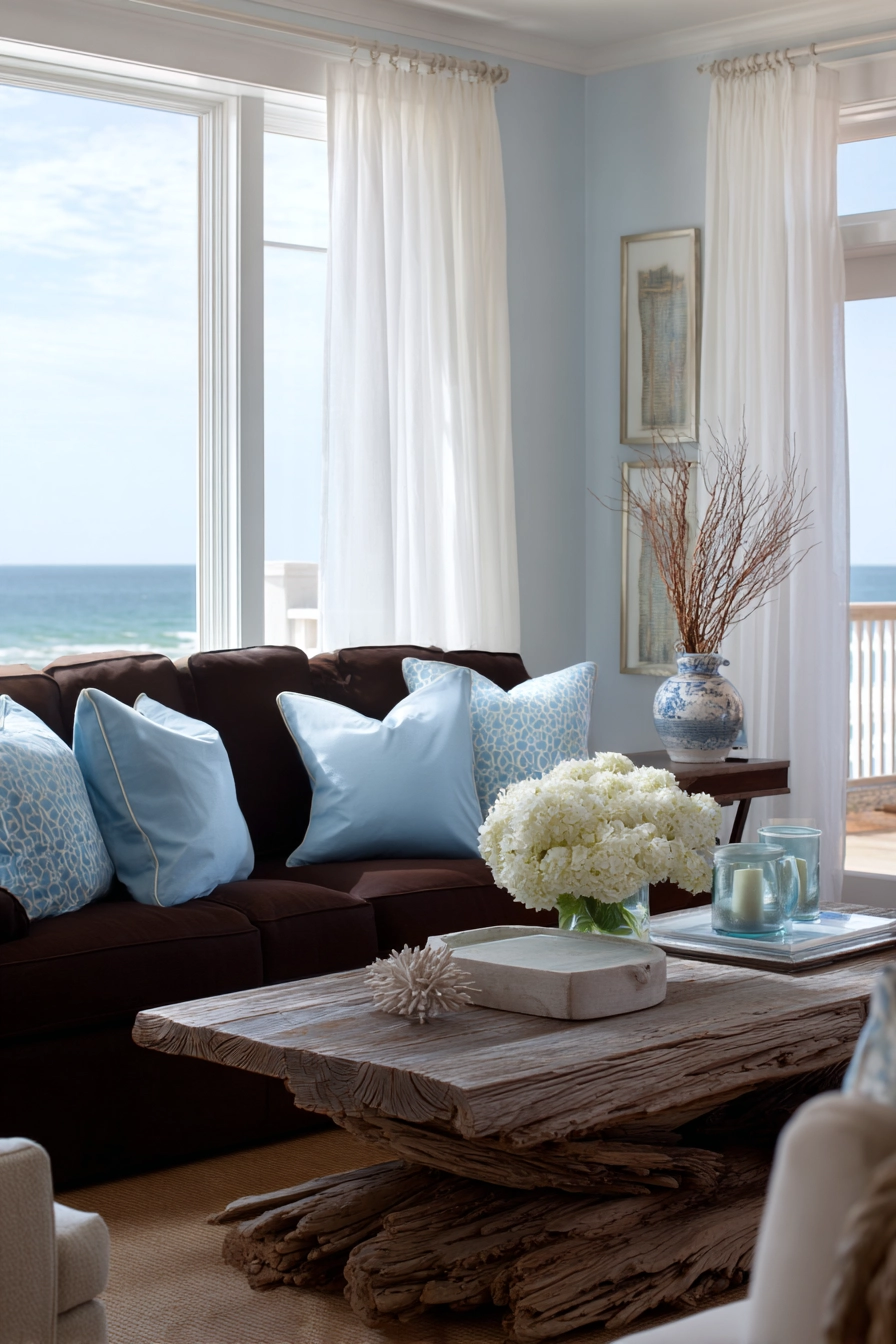 dark brown couch living room ideas 39