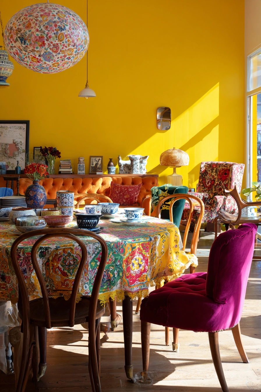 eclectic dining room ideas 13