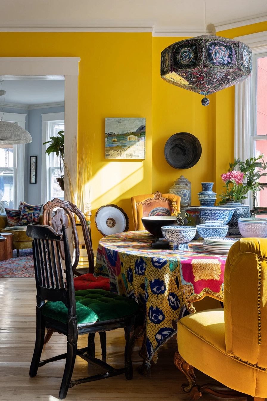 eclectic dining room ideas 15