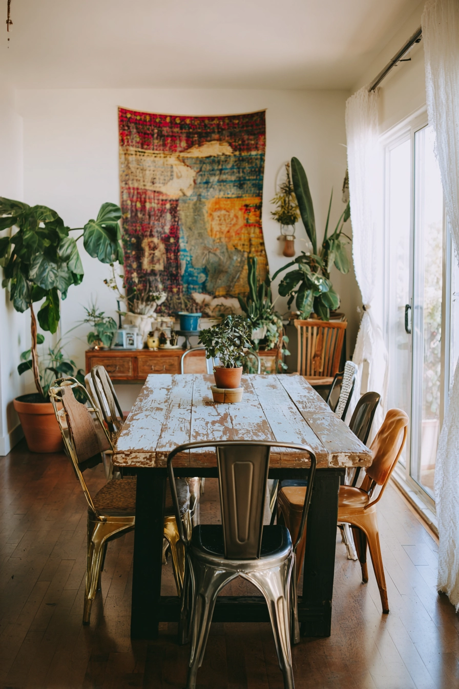 eclectic dining room ideas 18