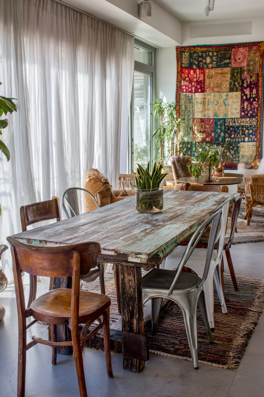 eclectic dining room ideas 19