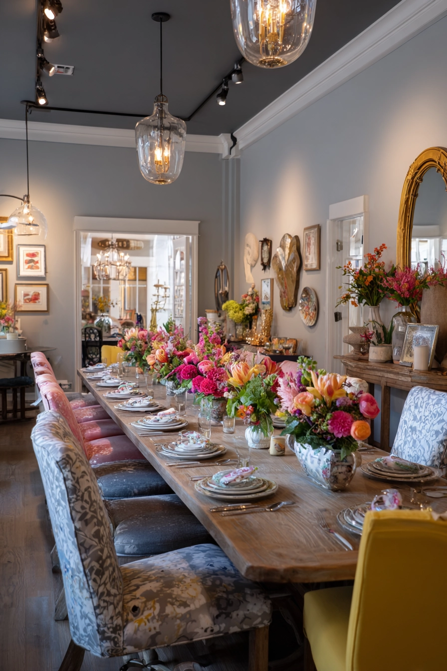 eclectic dining room ideas 21