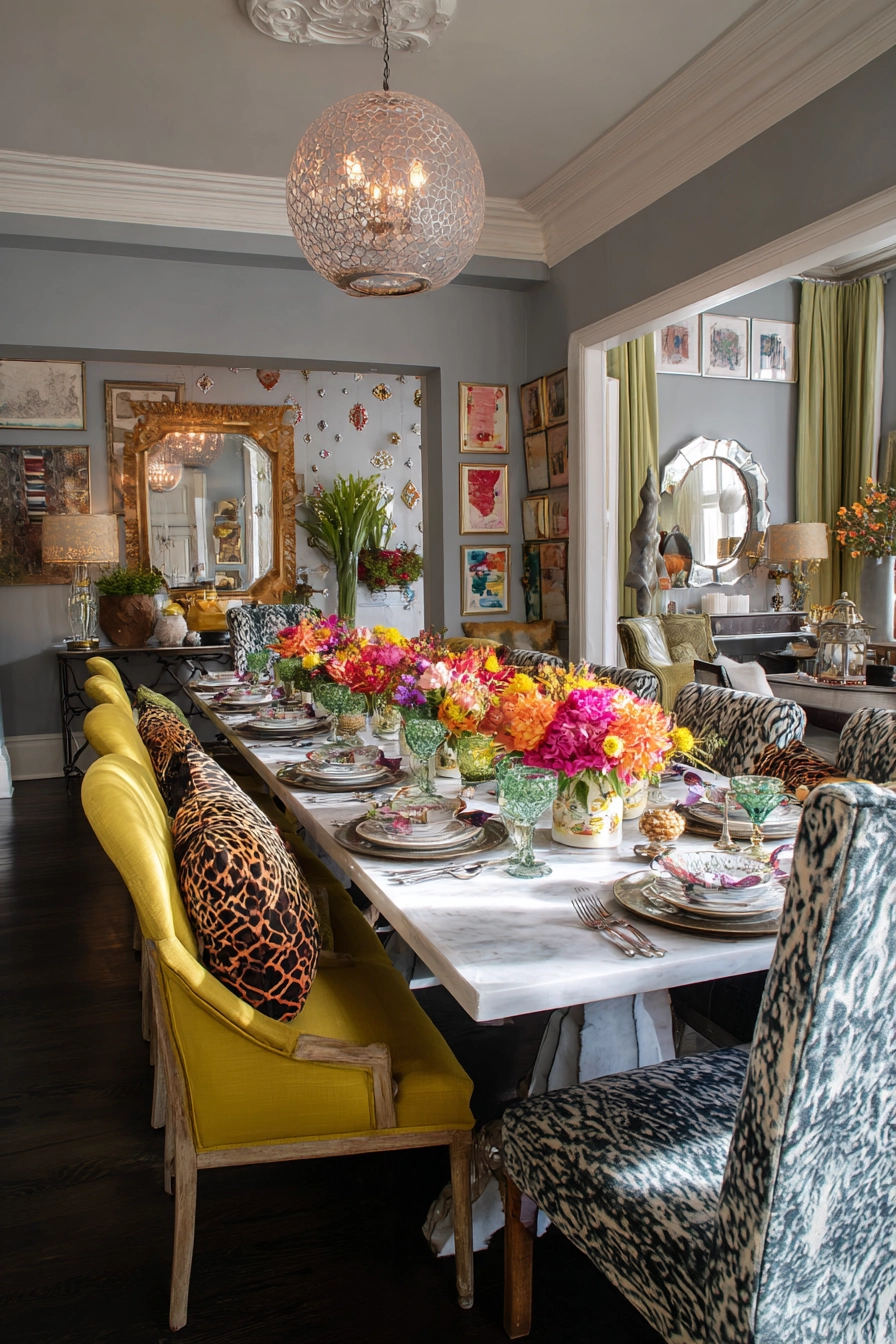 eclectic dining room ideas 22