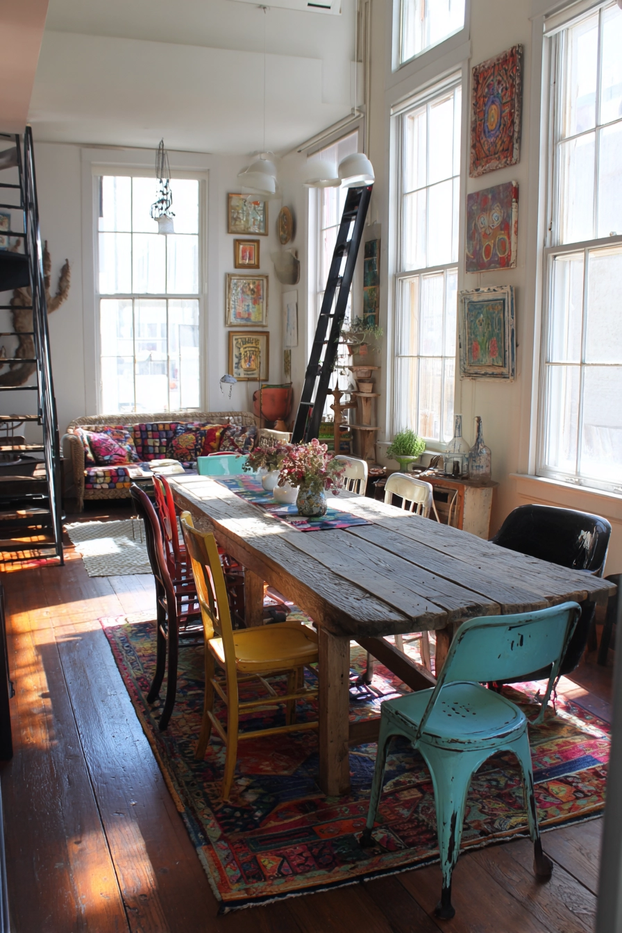 eclectic dining room ideas 33