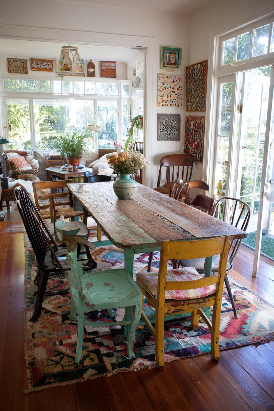 eclectic dining room ideas 35