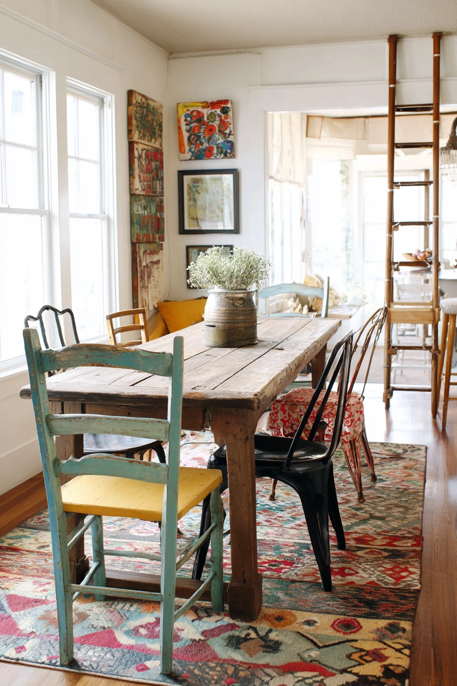 eclectic dining room ideas 36