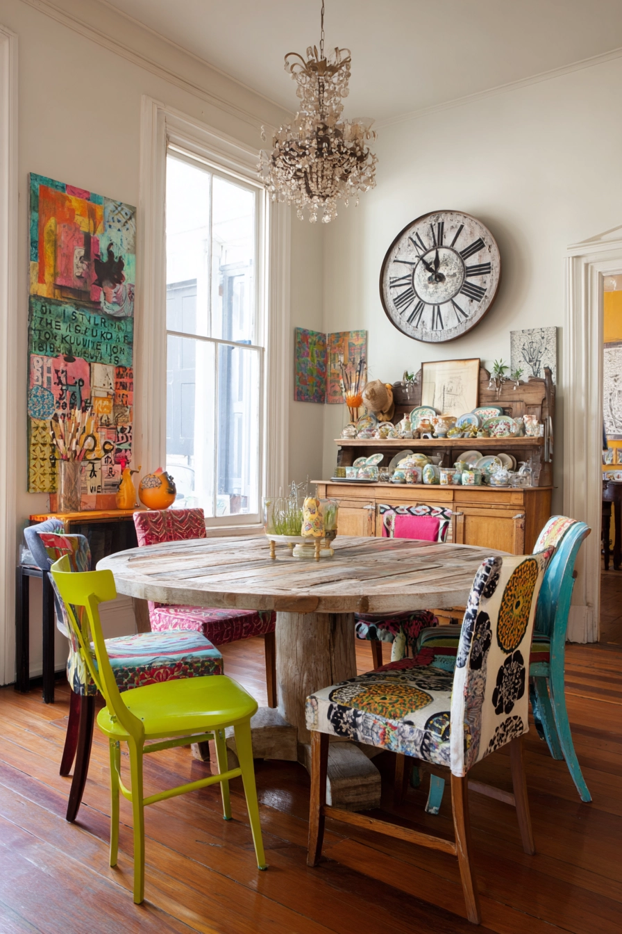 eclectic dining room ideas 38
